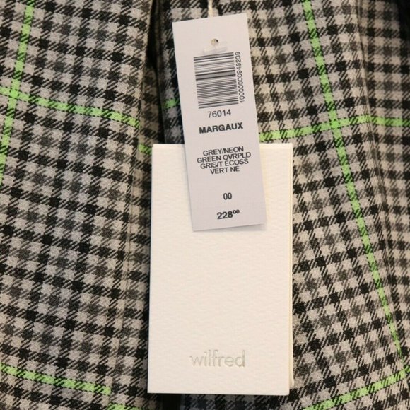 Aritzia Green and Black Plaid Blazer - Picture 2 of 6